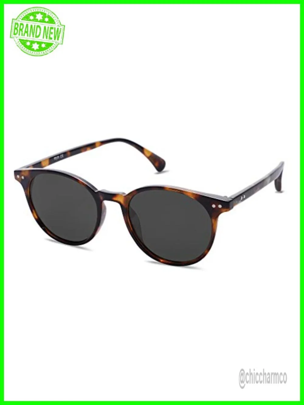 Polarized Sunglasses for Women Men UV400 Lens Lightweight Round Classic Vintage